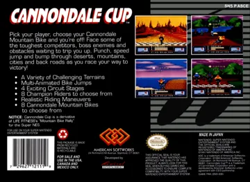 Cannondale Cup (USA) box cover back